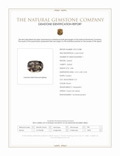 0.84 Ct. Brown Garnet from Ceylon (Sri Lanka) Scan Report
