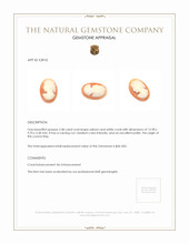 2.48 Ct. Coral from Italy Appraisal