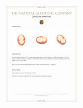 3.09 Ct. Coral from Italy Appraisal