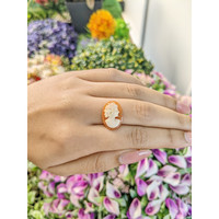 3.89 Ct. Coral from Italy Life Style
