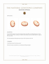 2.54 Ct. Coral from Italy Appraisal