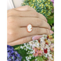 2.54 Ct. Coral from Italy Life Style