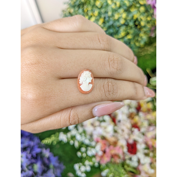 2.54 Ct. Coral from Italy