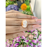 5.91 Ct. Coral from Italy Life Style