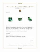 0.54 Ct. Tourmaline from Brazil Appraisal