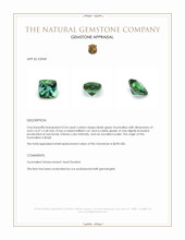 0.54 Ct. Tourmaline from Brazil Appraisal