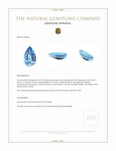 29.23 Ct. Aquamarine from Brazil Appraisal