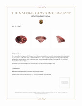 0.92 Ct. Rubellite Tourmaline from Mozambique Appraisal