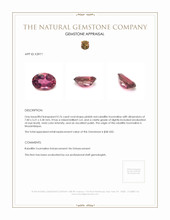 0.76 Ct. Rubellite Tourmaline from Mozambique Appraisal