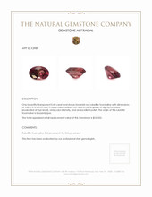 0.45 Ct. Rubellite Tourmaline from Mozambique Appraisal