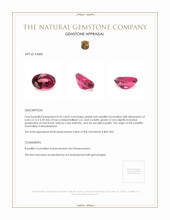 0.55 Ct. Rubellite Tourmaline from Mozambique Appraisal