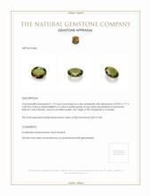 1.73 Ct. Andalusite from Australia Appraisal