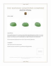 21.01 Ct. Cabochon Jade from Burma (Myanmar) Appraisal