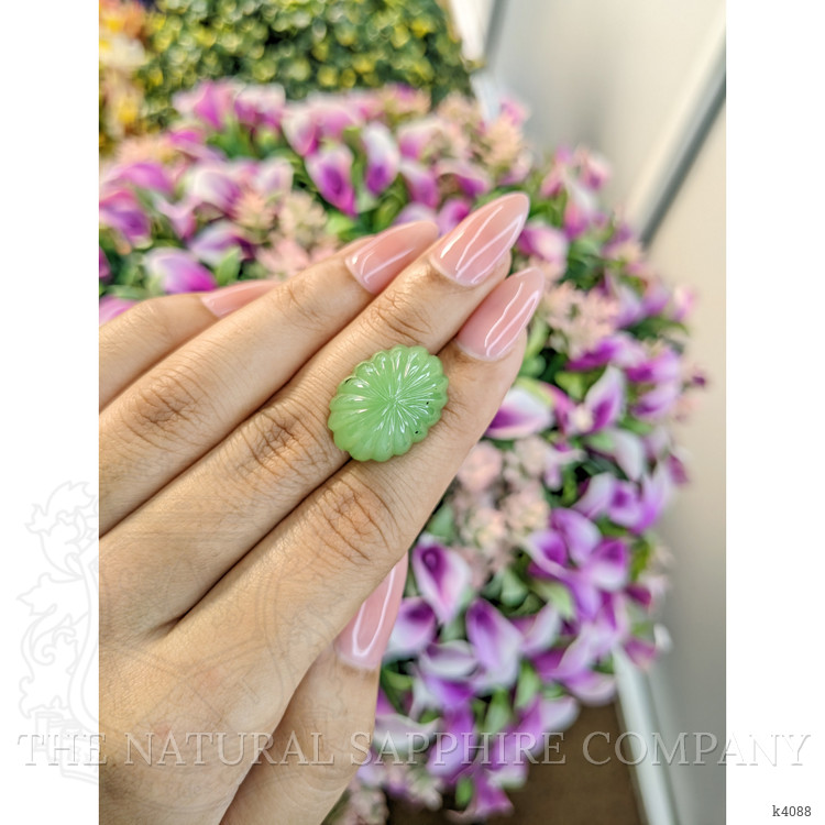 21.01 Ct. Cabochon Jade from Burma (Myanmar)