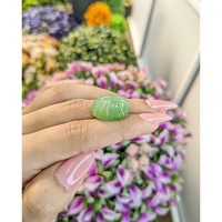 21.01 Ct. Cabochon Jade from Burma (Myanmar) Life Style