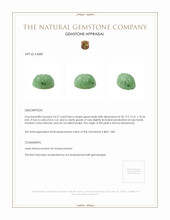 24.57 Ct. Cabochon Jade from Burma (Myanmar) Appraisal