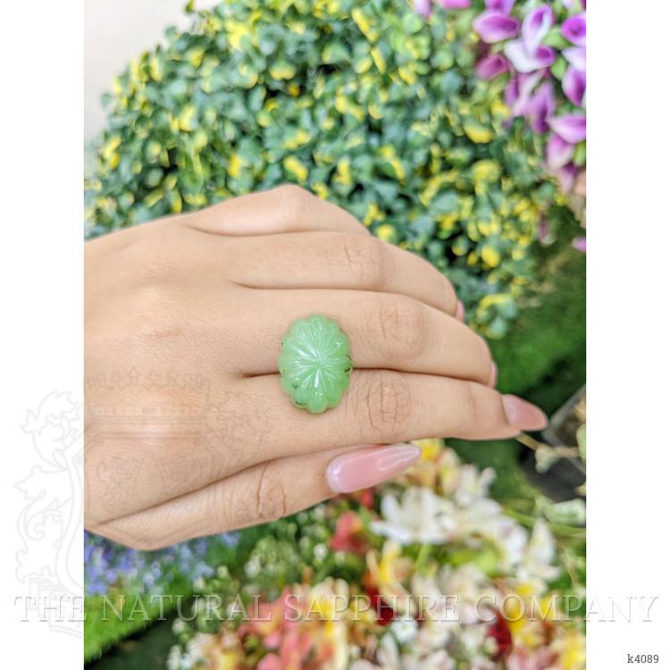 24.57 Ct. Cabochon Jade from Burma (Myanmar)