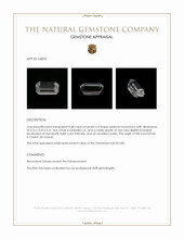 0.48 Ct. Rainbow Moonstone from Ceylon (Sri Lanka) Appraisal