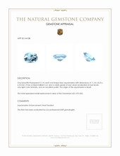 3.14 Ct. Aquamarine from Brazil Appraisal
