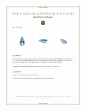 3.80 Ct. Blue Aquamarine from Brazil Appraisal