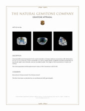 0.55 Ct. Rainbow Moonstone from Ceylon (Sri Lanka) Appraisal
