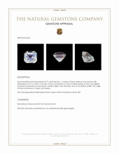 0.57 Ct. Rainbow Moonstone from Ceylon (Sri Lanka) Appraisal