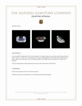 0.46 Ct. Rainbow Moonstone from Ceylon (Sri Lanka) Appraisal