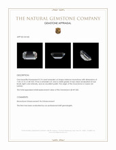 0.74 Ct. Rainbow Moonstone from Ceylon (Sri Lanka) Appraisal