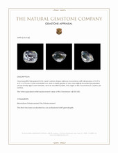 0.54 Ct. Rainbow Moonstone from Ceylon (Sri Lanka) Appraisal