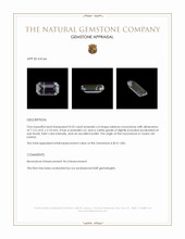 0.53 Ct. Moonstone from Ceylon (Sri Lanka) Appraisal