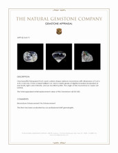 0.62 Ct. Rainbow Moonstone from Ceylon (Sri Lanka) Appraisal