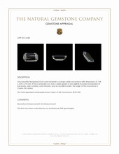 0.63 Ct. White Moonstone from Ceylon (Sri Lanka) Appraisal