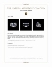 0.49 Ct. Rainbow Moonstone from Ceylon (Sri Lanka) Appraisal