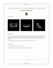 0.69 Ct. White Moonstone from Ceylon (Sri Lanka) Appraisal