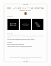 0.48 Ct. Rainbow Moonstone from Ceylon (Sri Lanka) Appraisal