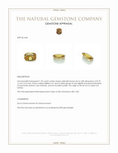 1.96 Ct. Yellowish Brown Zircon from Ceylon (Sri Lanka) Appraisal