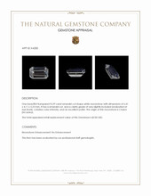 0.59 Ct. White Moonstone from Ceylon (Sri Lanka) Appraisal