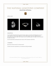 0.49 Ct. Rainbow Moonstone from Ceylon (Sri Lanka) Appraisal