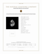 0.49 Ct. Rainbow Moonstone from Ceylon (Sri Lanka) Scan Report