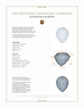 0.69 Ct. Moonstone from Ceylon (Sri Lanka) 3 D Scan Report