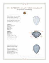 0.42 Ct. Moonstone from Ceylon (Sri Lanka) 3 D Scan Report