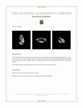 0.67 Ct. Rainbow Moonstone from Ceylon (Sri Lanka) Appraisal