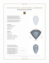0.67 Ct. Moonstone from Ceylon (Sri Lanka) 3 D Scan Report