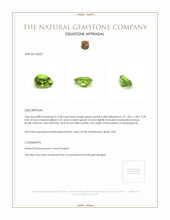 3.28 Ct. Peridot from Madagascar Appraisal
