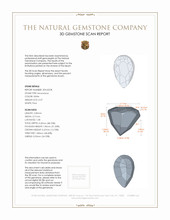 0.37 Ct. Moonstone from Ceylon (Sri Lanka) 3 D Scan Report