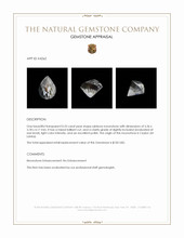0.33 Ct. Rainbow Moonstone from Ceylon (Sri Lanka) Appraisal