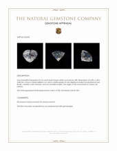 0.54 Ct. White Moonstone from Ceylon (Sri Lanka) Appraisal