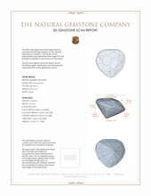 0.27 Ct. Moonstone from Ceylon (Sri Lanka) 3 D Scan Report