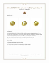 4.37 Ct. Yellow Cabochon Chrysoberyl from Madagascar Appraisal