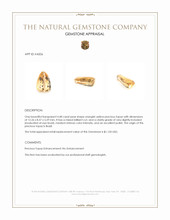 4.48 Ct. Precious Topaz from Brazil Appraisal